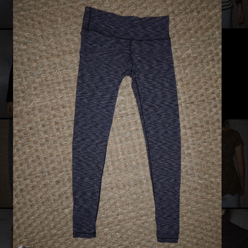 Lululemon yoga pants grey/black mesh